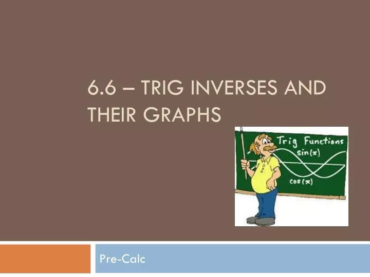 6 6 trig inverses and their graphs