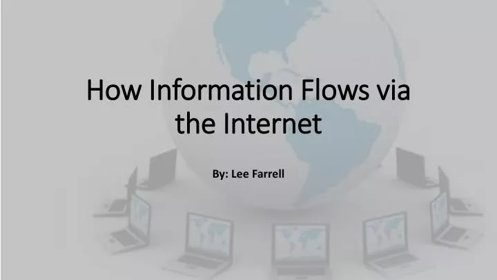 how information flows via the internet