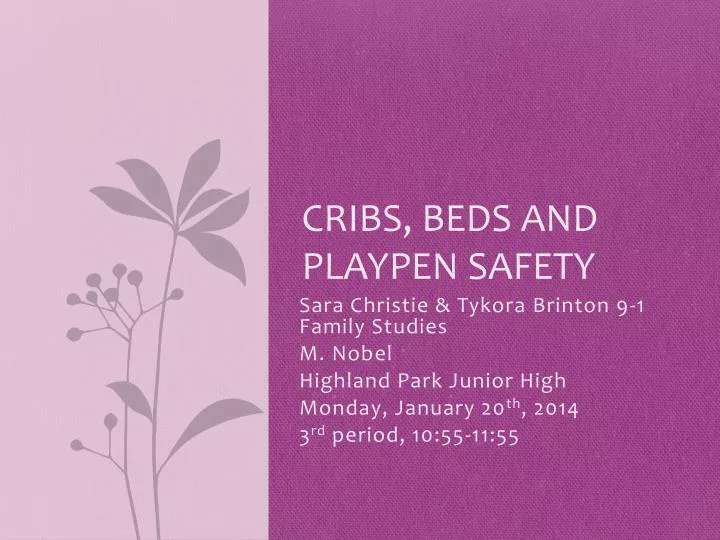 cribs beds and playpen safety
