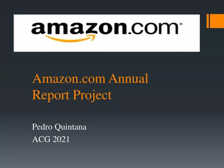 amazon com annual report project
