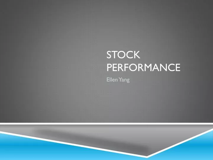 stock performance