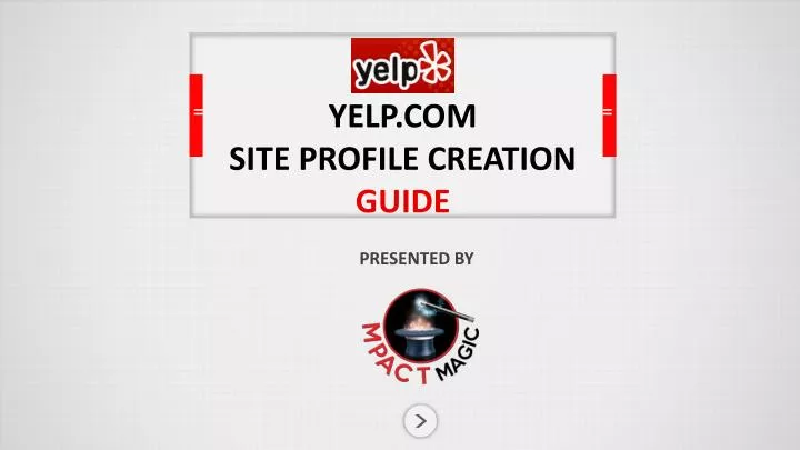 yelp com site profile creation guide