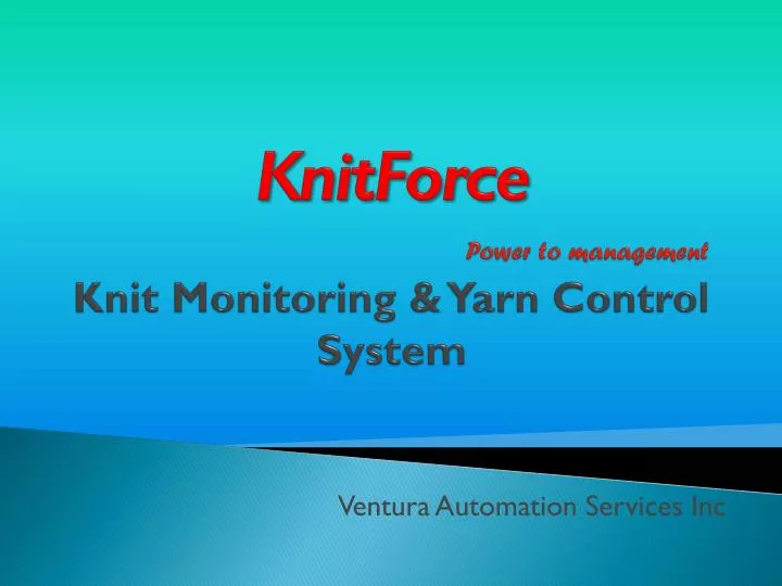 knitforce power to management knit monitoring yarn control system