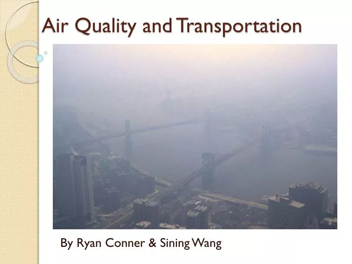 air quality and transportation