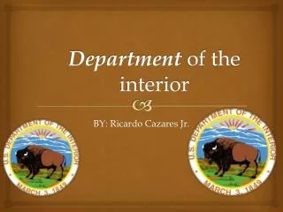 Department of the interior