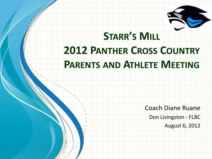starr s mill 2012 panther cross country parents and athlete meeting