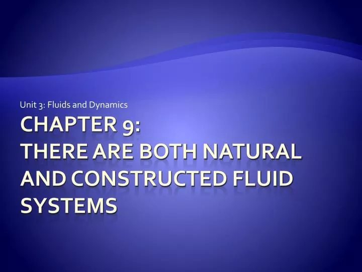 unit 3 fluids and dynamics