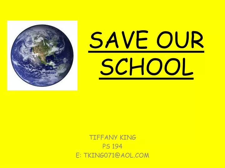 save our school