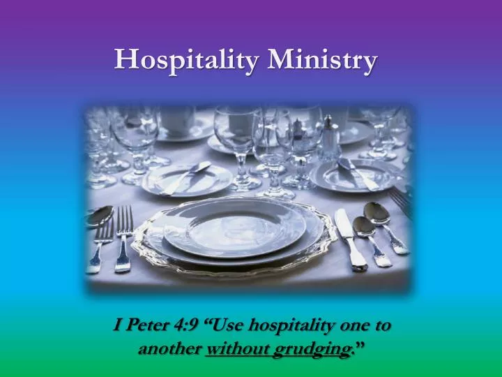 i peter 4 9 use hospitality one to another without grudging
