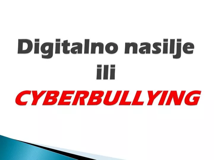 digitalno nasilje ili cyberbullying