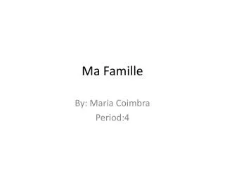 ma f amille