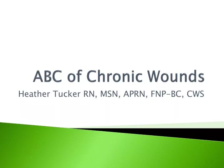 abc of chronic wounds