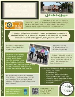 A Premier Accredited Center of Professional Association of Therapeutic Horsemanship Intl.
