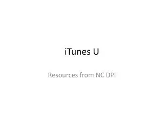 iTunes U