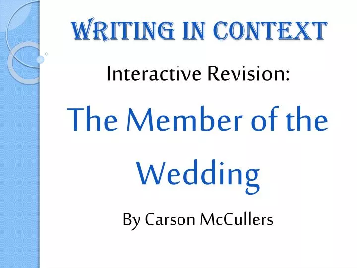 writing in context