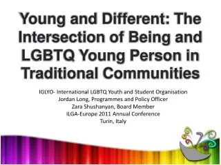 IGLYO- International LGBTQ Youth and Student Organisation