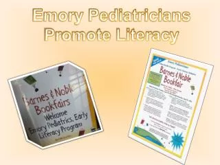 Emory Pediatricians Promote Literacy