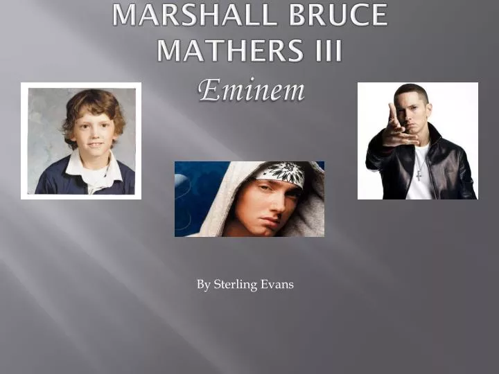 marshall bruce mathers iii eminem