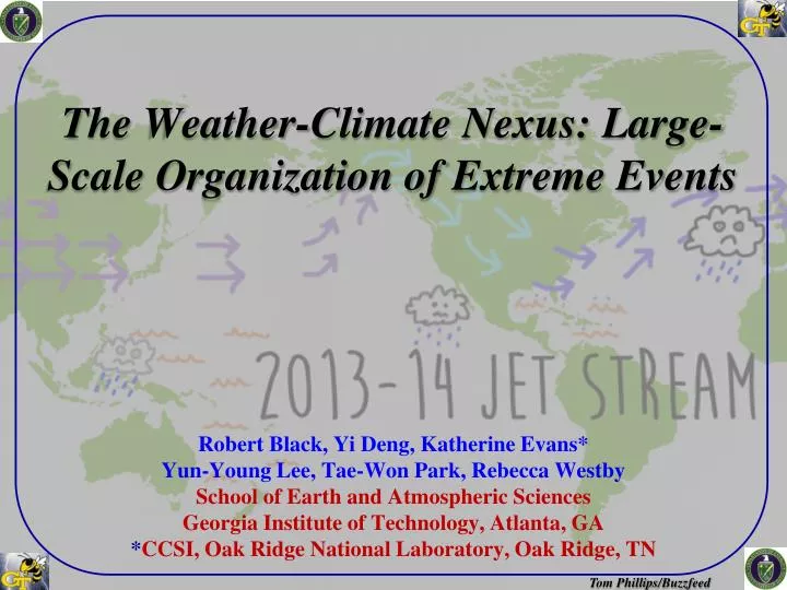 the weather climate nexus large scale organization of extreme events