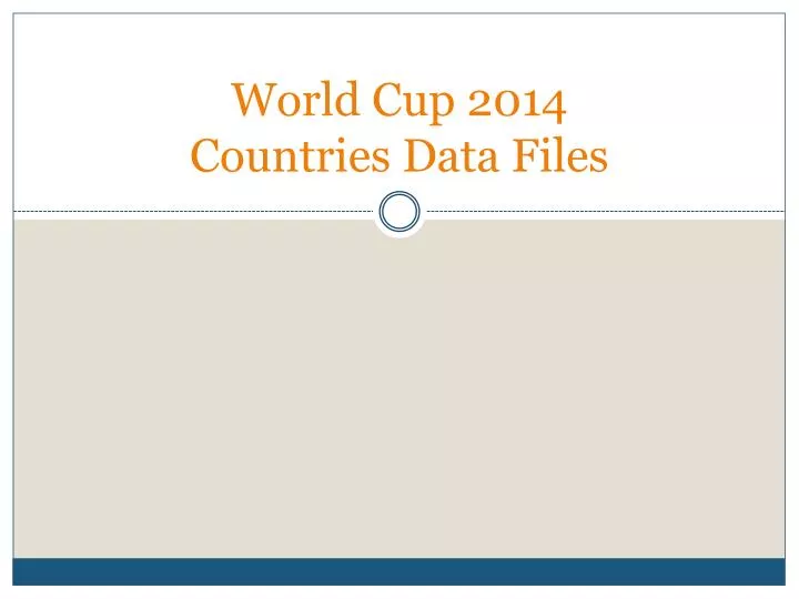 world cup 2014 countries data files