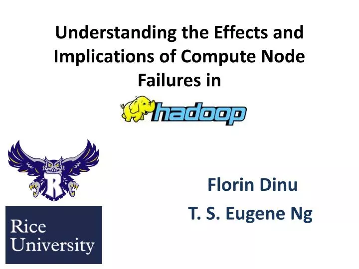 understanding the effects and implications of compute node failures in