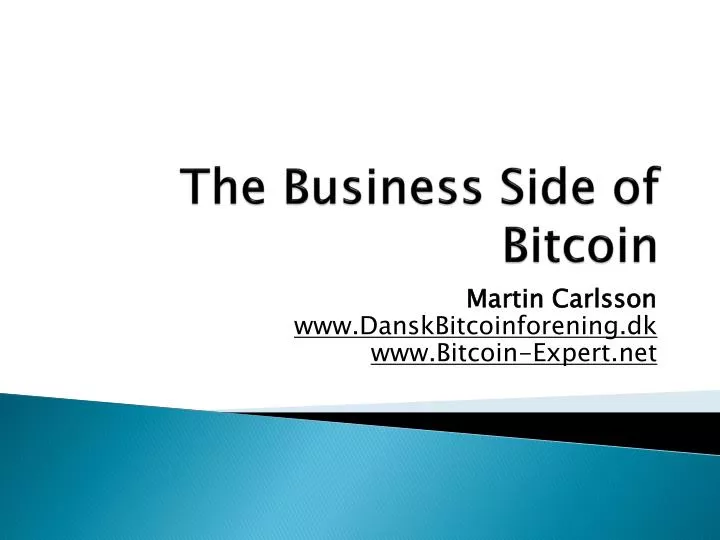 the business side of bitcoin