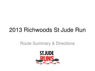 2013 Richwoods St Jude Run