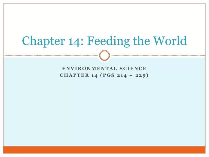 chapter 14 feeding the world