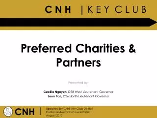 Preferred Charities &amp; Partners