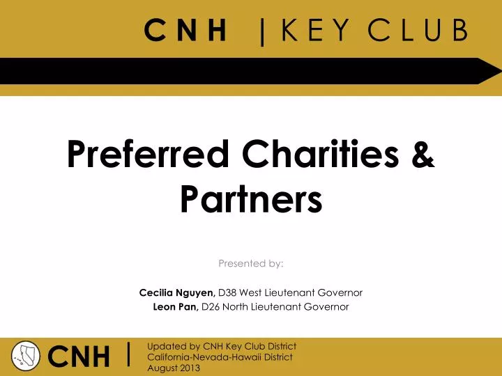 preferred charities partners
