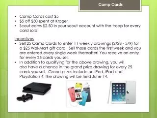 Camp Cards