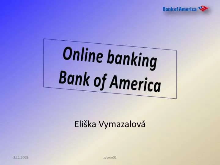 online banking bank of america