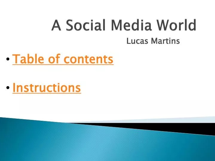 a social media world