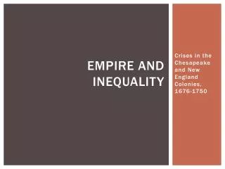 Empire and Inequality