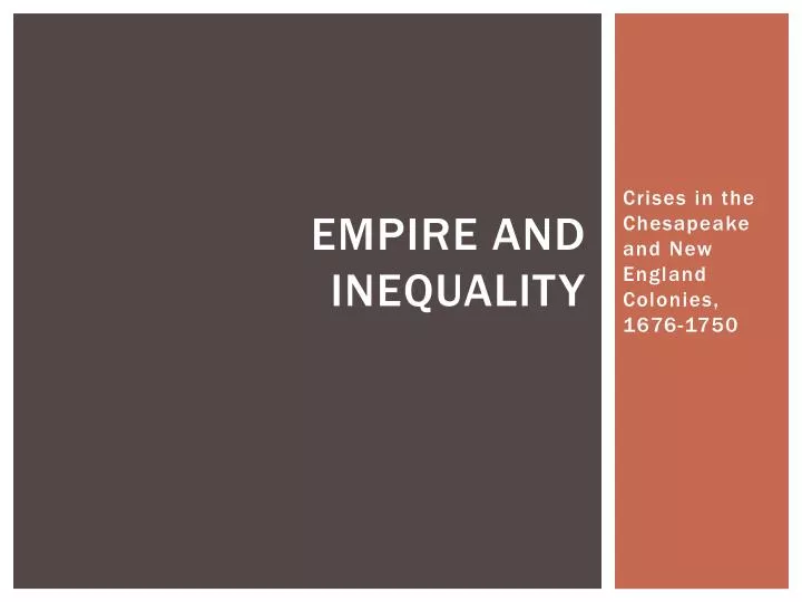 empire and inequality