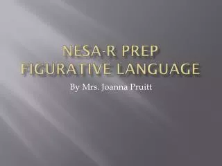 nesa r prep figurative language