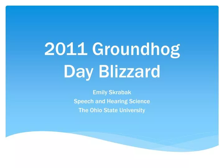 2011 groundhog day blizzard