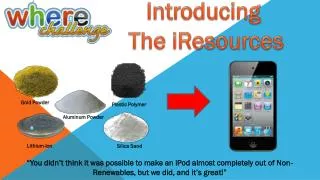 Introducing The iResources