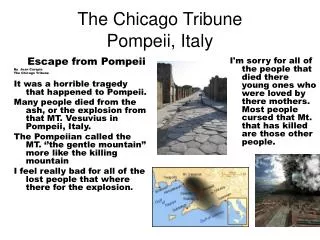 The Chicago Tribune Pompeii, Italy
