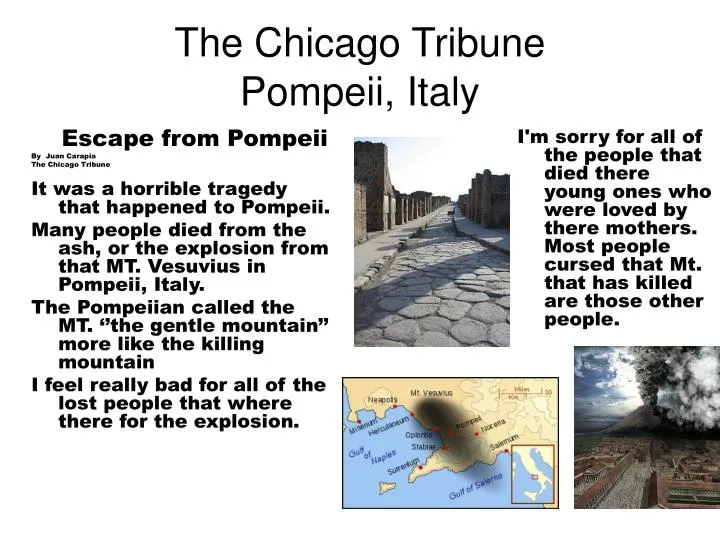 the chicago tribune pompeii italy
