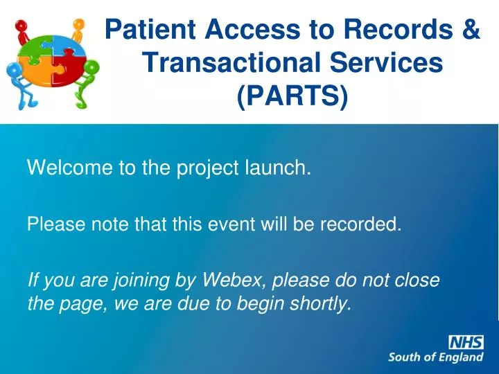 patient access to records transactional services parts