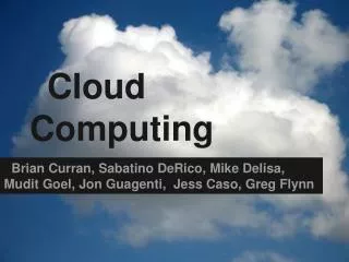 Cloud Computing