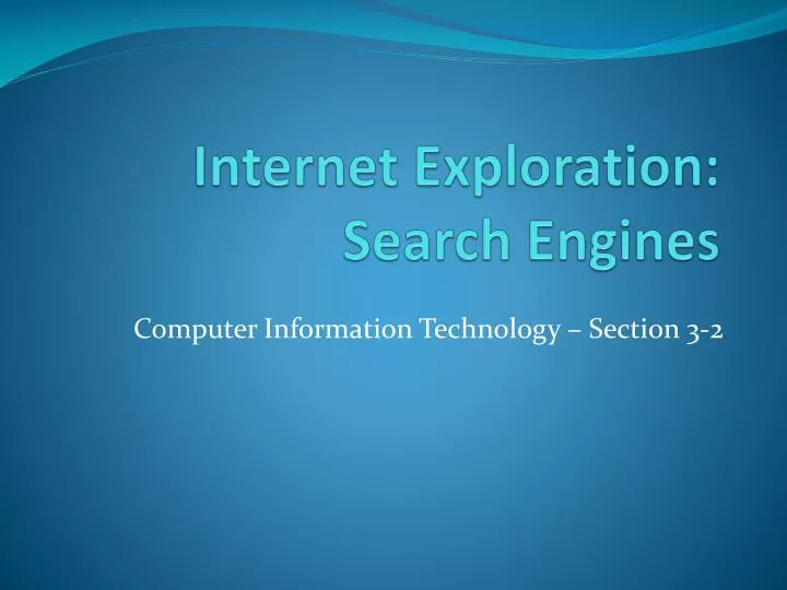 internet exploration search engines