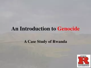 An Introduction to Genocide