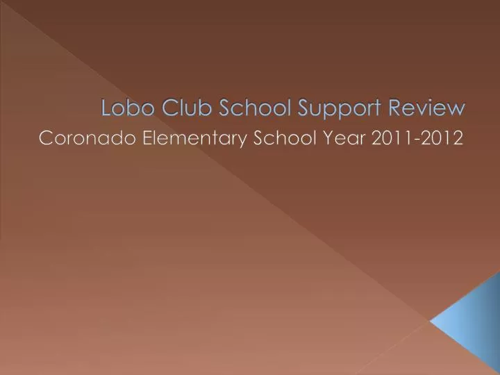 lobo club school support review