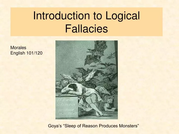 introduction to logical fallacies