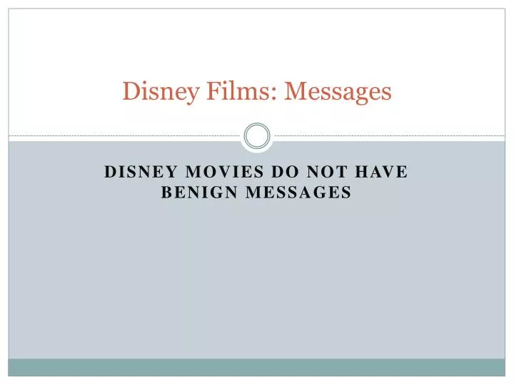 disney films messages