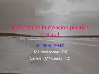 Didáctica de la creación plástica y visual