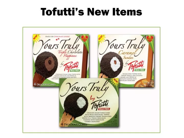 tofutti s new items