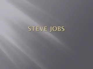 Steve Jobs